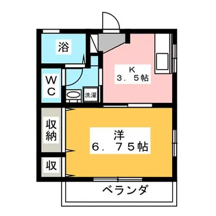 パレキャトルB【2階】の間取り