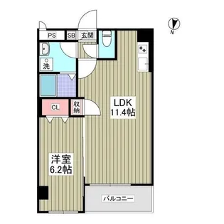 ハーキュリーズ両国【7階】の間取り