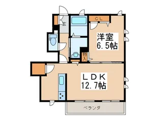 ル・シエル中町【1階】の間取り