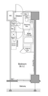 ザ・パークハビオ巣鴨【12階】の間取り