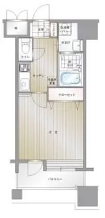 エンクレスト中呉服【8階】の間取り