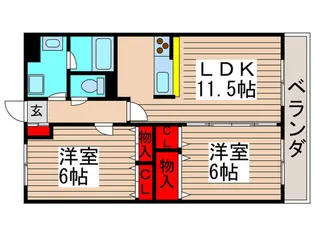 コンフォ-ル上山【3階】の間取り