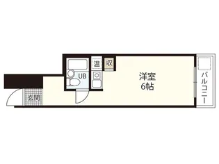 チュリス新八丁堀【7階】の間取り