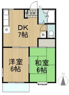 サングレイスW【2階】の間取り