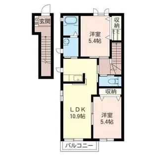 glorious S.R【2階】の間取り