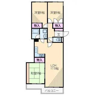 東寺尾ヒルズ85【2階】の間取り