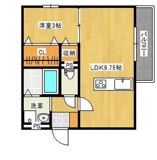 D-roomSUMON弁天橋I【2階】の間取り