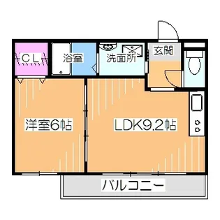 ラ・メゾン香ヶ丘【1階】の間取り