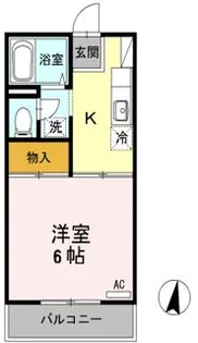 アネックス大和B【1階】の間取り