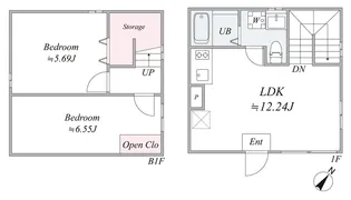 BEL FIORE SUGAMO【1階】の間取り