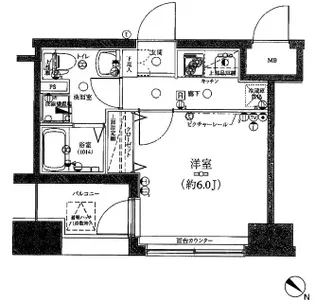 レグラス横浜西口【3階】の間取り