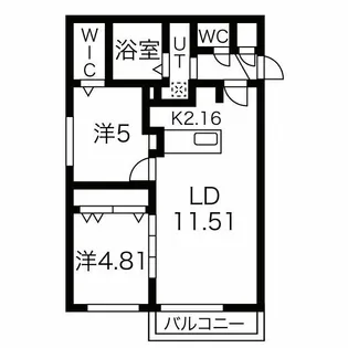 コスタメサ【2階】の間取り