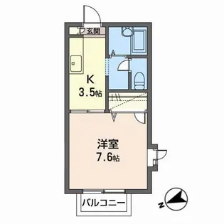 ジュネス文屋II【2階】の間取り
