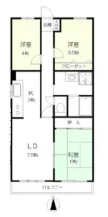 グランシティ小金井【3階】の間取り