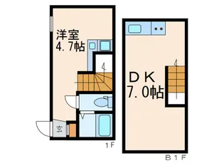 Arrowsal代々木上原【1階】の間取り