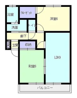 サンガーデン小川B【2階】の間取り