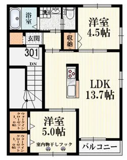 kafuu【3階】の間取り