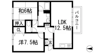 グリーンコート【1階】の間取り