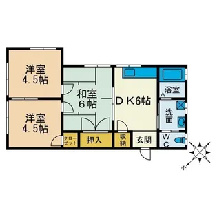 プリムローズ東海大学前【2階】の間取り