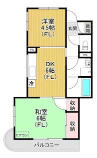 TKマンション【1階】の間取り