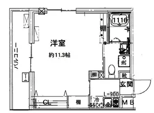 ミライエ表参道【3階】の間取り