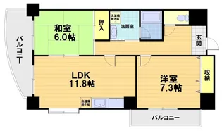 アグラード長岡京【2階】の間取り