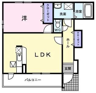 サンシャイン B【1階】の間取り