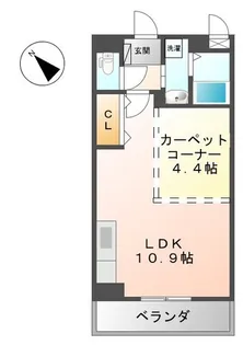 ソリッソ・パイン南ヶ丘【2階】の間取り