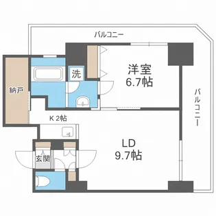 グランドタワー札幌【27階】の間取り
