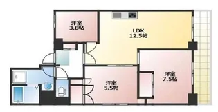 カームデイズAKA【7階】の間取り