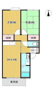 コーポトレゾア【1階】の間取り
