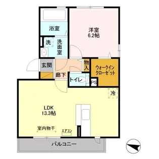 シャトーオリーブ(chateau olive)【2階】の間取り