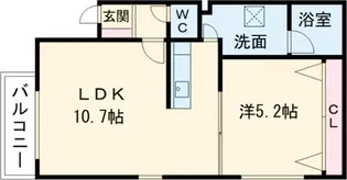 ルーチェ北栄【2階】の間取り