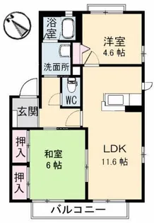 ヴィラシーン 壱番館【1階】の間取り