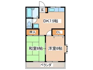宮崎サンハイツ【1階】の間取り
