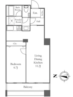 リバーシティ21イーストタワーズ10棟【15階】の間取り