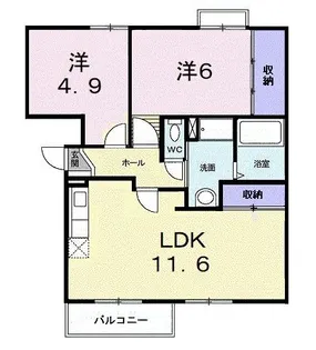 サンクレスト【2階】の間取り