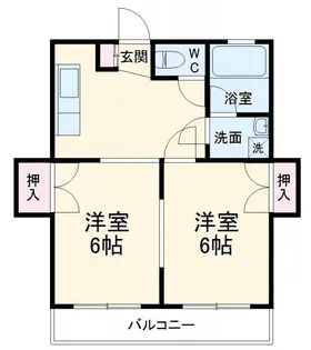 コーポアロフィII【3階】の間取り