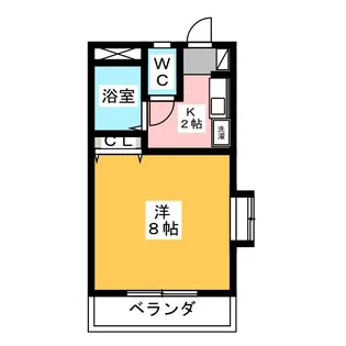 エスポワール初生B【2階】の間取り