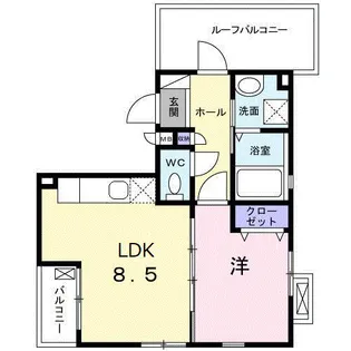 サンクス・フレンドリーズ【3階】の間取り