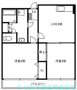 エスポワール楠【1階】の間取り