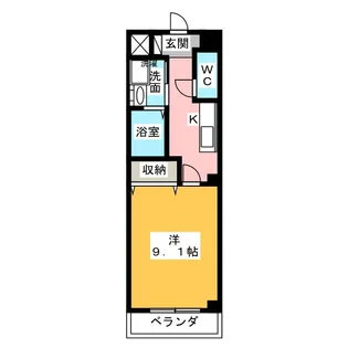 Y-Fleur【2階】の間取り