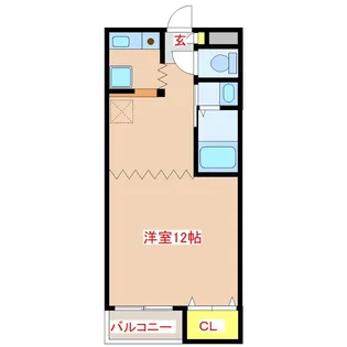 アベニール平佐【1階】の間取り
