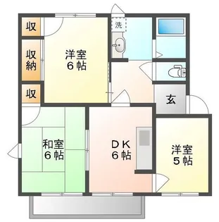 フレグランス上林【2階】の間取り