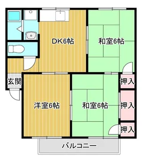 Dwell山下【1階】の間取り