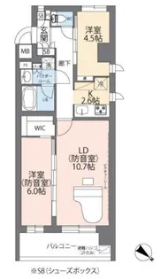 ミュージション朝霞台【3階】の間取り