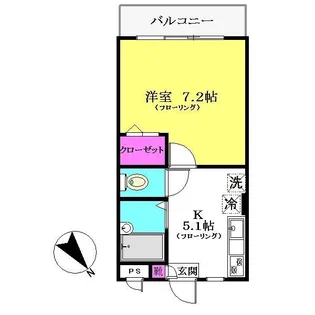フォークウェイズ原木【3階】の間取り