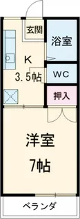 サンコーポ山田 B棟【2階】の間取り
