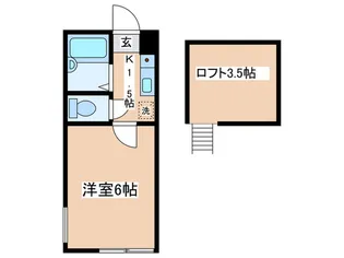 ロッシェル旭町3号棟【2階】の間取り