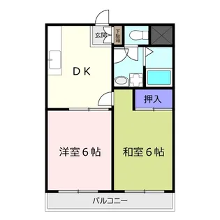 サンエイマンション【1階】の間取り